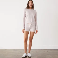 MONROW Supersoft Crew Neck Sweatshirt PINKPEARL Best Sale